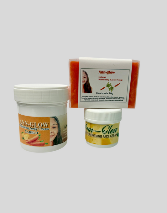 Ann-Glow mini set face and body cream