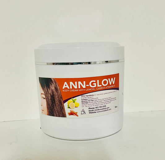 Ann-Glow whitening face and body cream make with fruits Acids and sun ray filters, removes dark , spot , acne . results guaranteed within 2 weeks. 16 oz